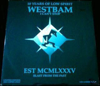 WestBam : I Can't Stop (12", Comp, Ltd)