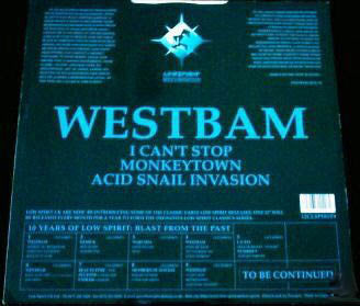 WestBam : I Can't Stop (12", Comp, Ltd)