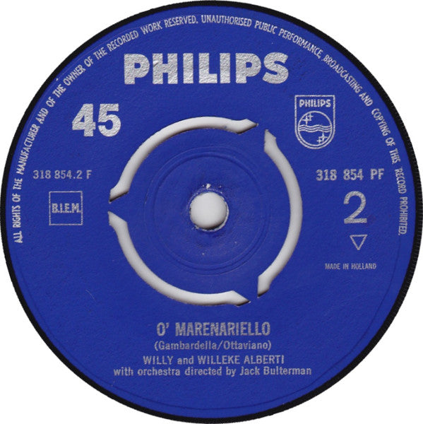 Willy And Willeke Alberti* : Sei Rimasta Sola (7", Single, Mono)