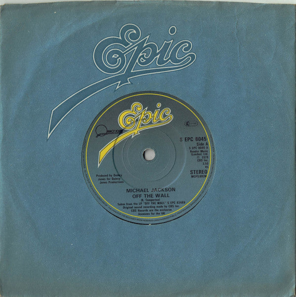 Michael Jackson : Off The Wall (7", Single)