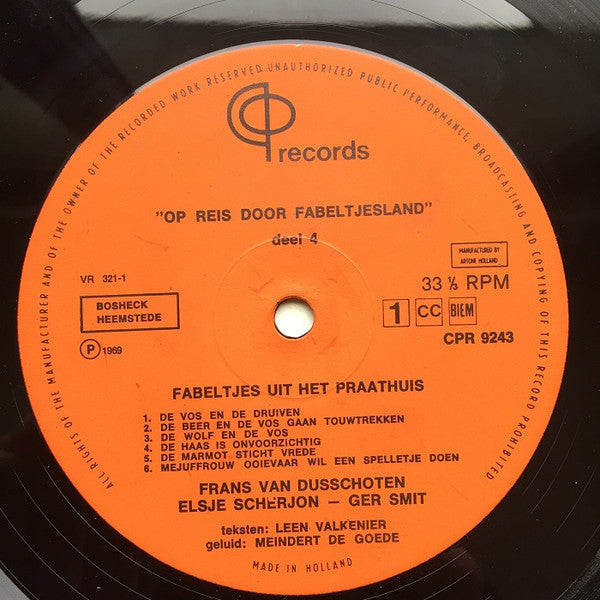 De Fabeltjeskrant : Fabeltjes Uit Het Praathuis Deel 4 (LP)