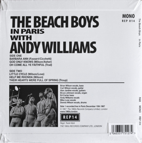 The Beach Boys : In Paris (7", EP, Mono)