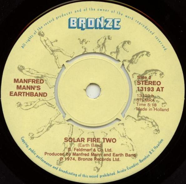 Manfred Mann's Earth Band : Father Of Day, Father Of Night (7", Single)