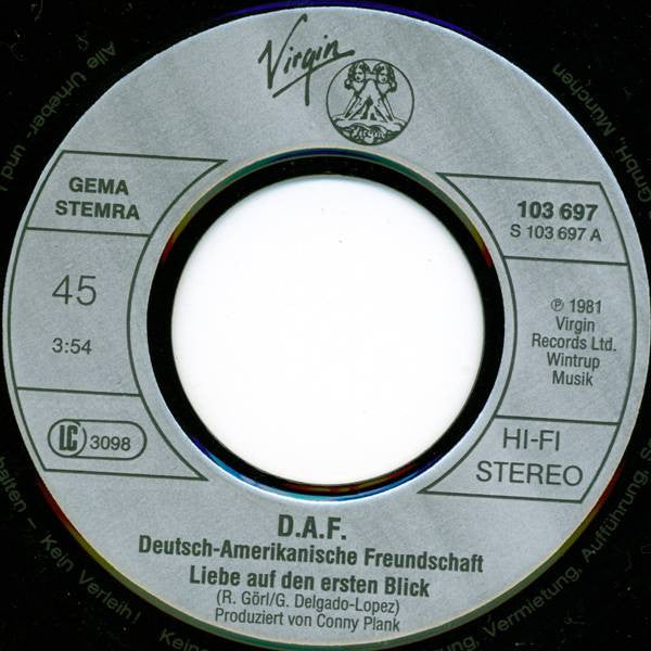 Deutsch Amerikanische Freundschaft : Liebe Auf Den Ersten Blick (7", Single)
