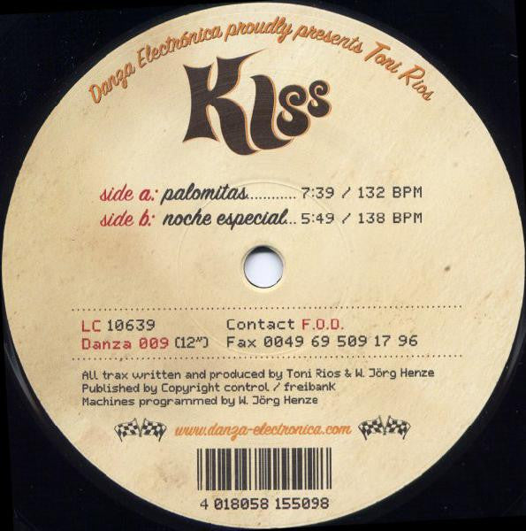 Toni Rios : Kiss (12")