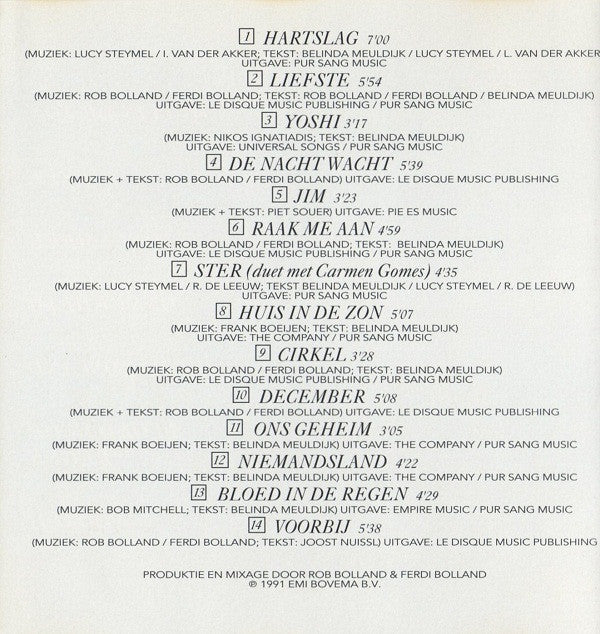 Rob De Nijs : Hartslag (CD, Album)