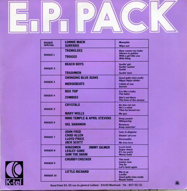 Chubby Checker : E.P. Pack 9 (7", EP)