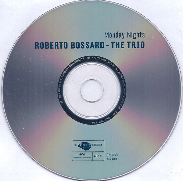 Roberto Bossard - The Trio : Monday Nights (CD, Album)