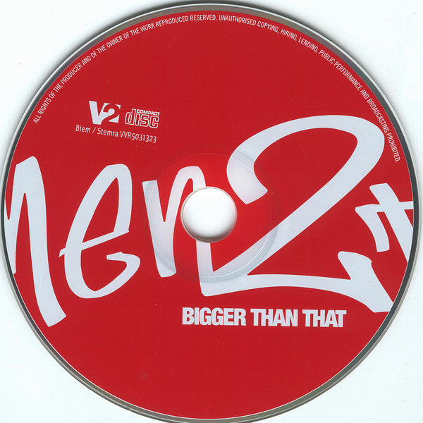 Men2B : Bigger Than That (CD, Single)