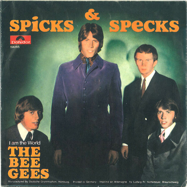 Bee Gees : Spicks & Specks  (7", Single, Mono)