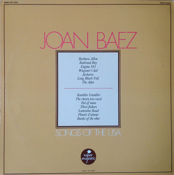 Joan Baez : Songs Of The USA (LP, Album, Comp)