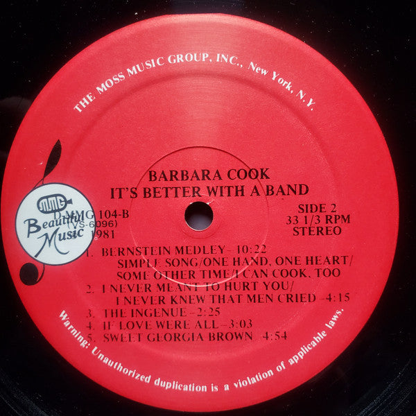 Barbara Cook : It's Better With A Band (LP)