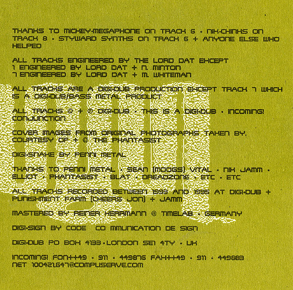 Digidub : 16 Millionths Of An Inch (CD, Album)