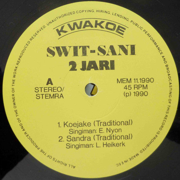 Swit-Sani : 2 Jari (12", EP)