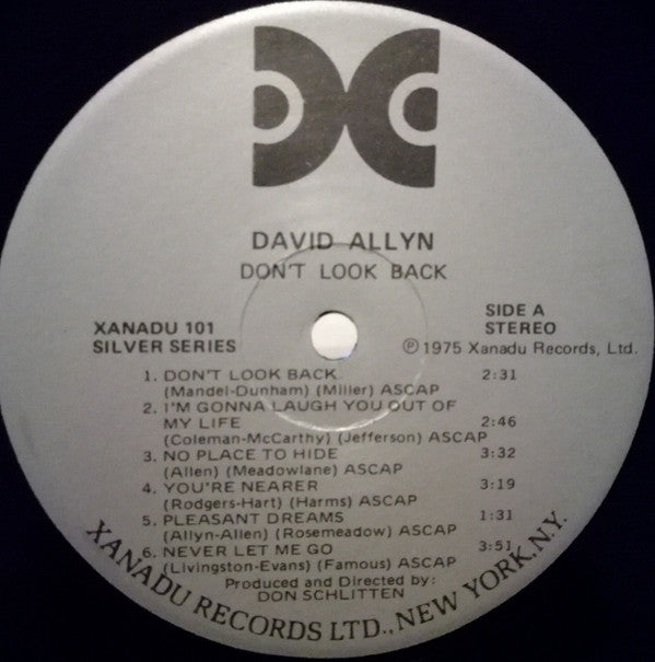 David Allyn : Don't Look Back (LP, Album)