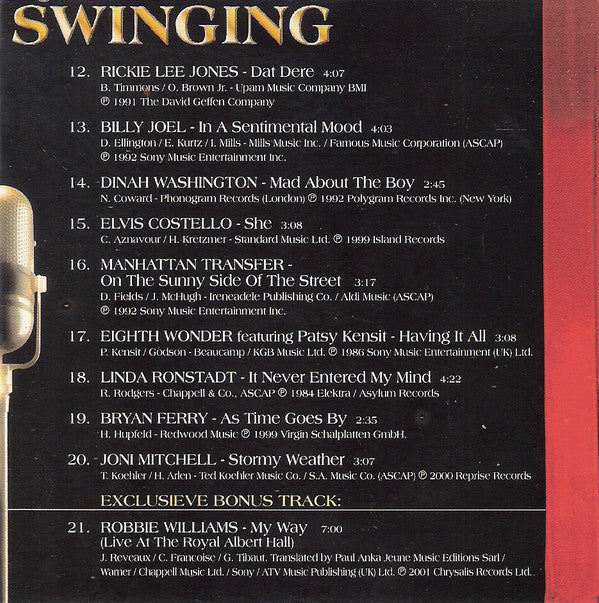 Various : Somethin' Swinging (CD, Comp)