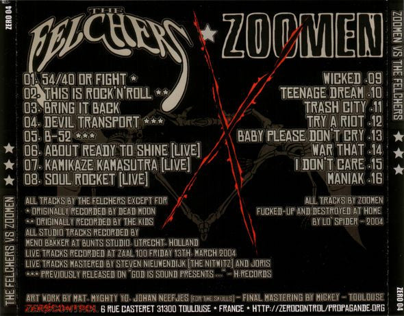 The Felchers / Zoomen : Untitled (CD, Spl)