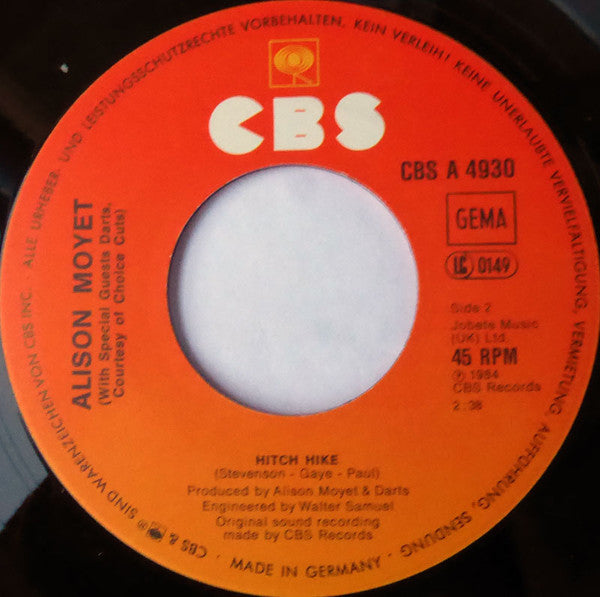 Alison Moyet : Invisible (7", Single)