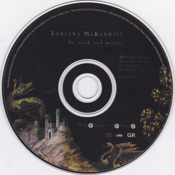 Loreena McKennitt : The Mask And Mirror (CD, Album, Promo)