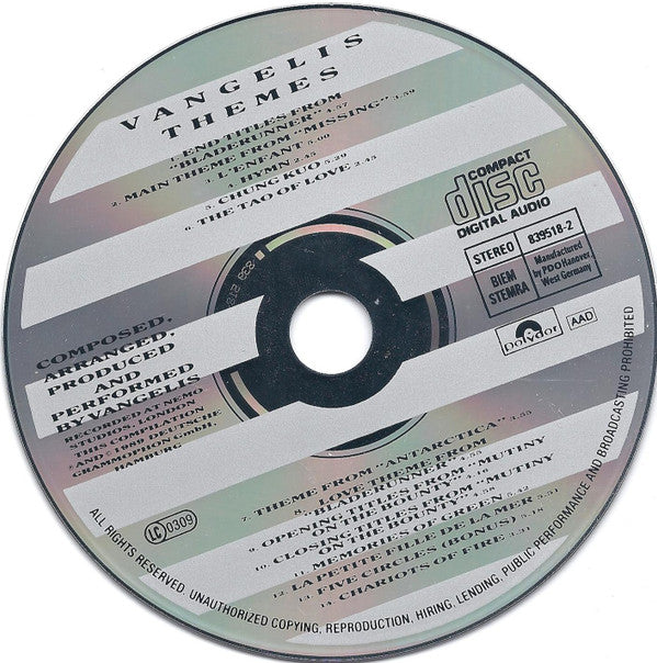 Vangelis : Themes (CD, Comp)
