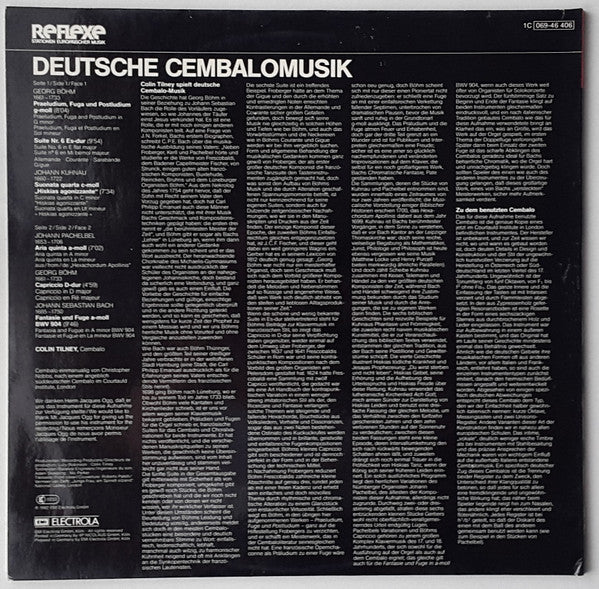 Colin Tilney : Deutsche Cembalomusik (LP)