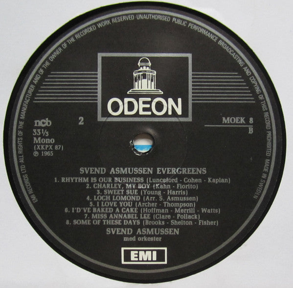 Svend Asmussen : Evergreens (LP, Comp)