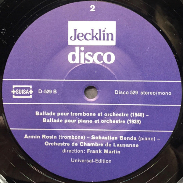 Frank Martin (3) : Frank Martin Dirige Frank Martin (LP, Album)