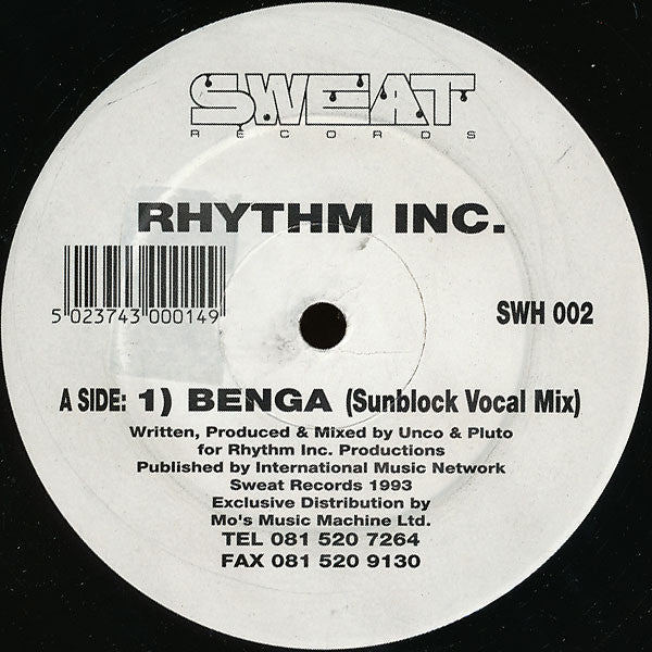 Rhythm Inc. : Benga (12")