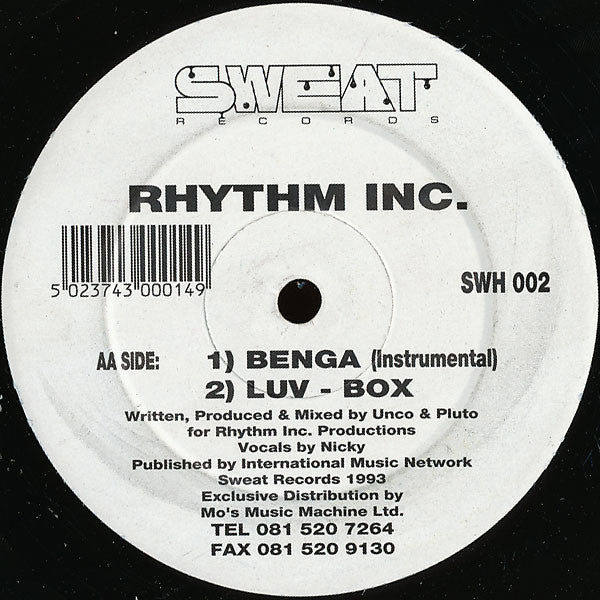 Rhythm Inc. : Benga (12")