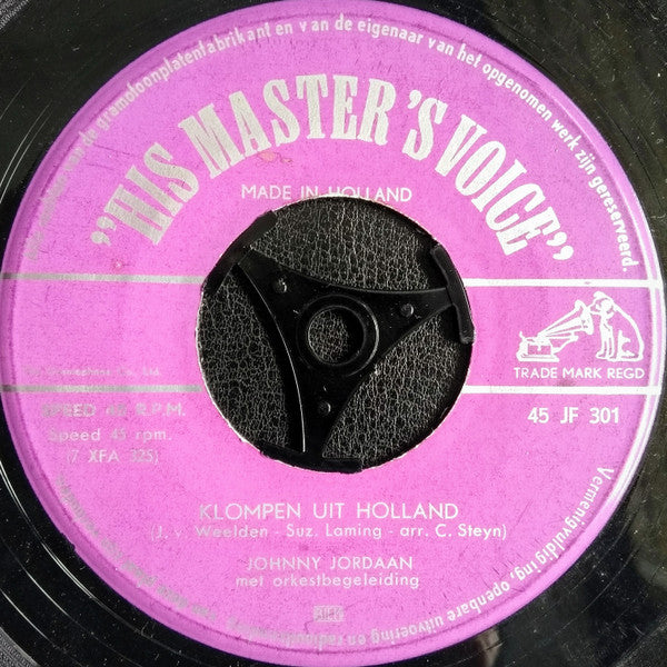 Johnny Jordaan : Klompen Uit Holland (7", Single)
