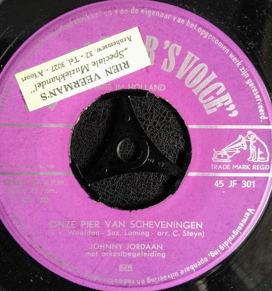 Johnny Jordaan : Klompen Uit Holland (7", Single)