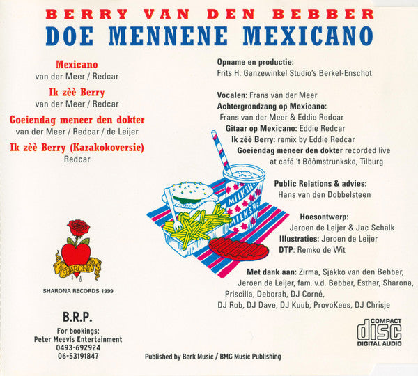 Berry van den Bebber : Doe Mennene Mexicano (CD, Maxi)