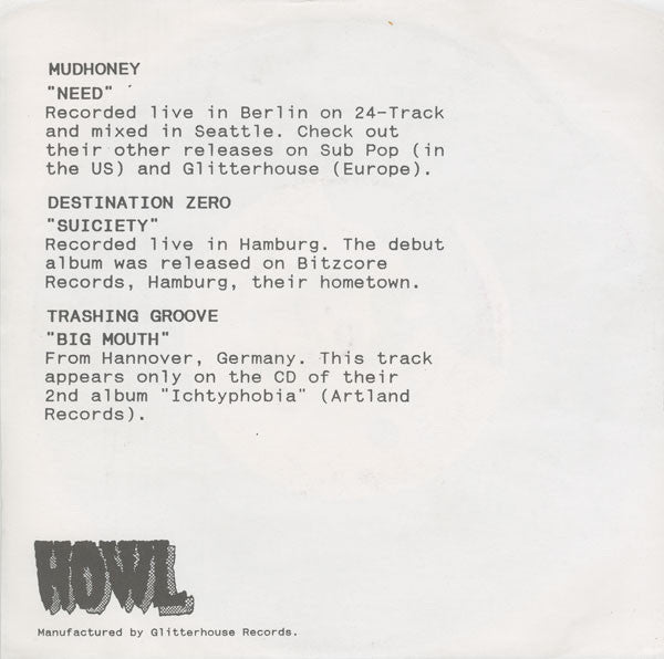 Various : Howl 3 (7", Comp)