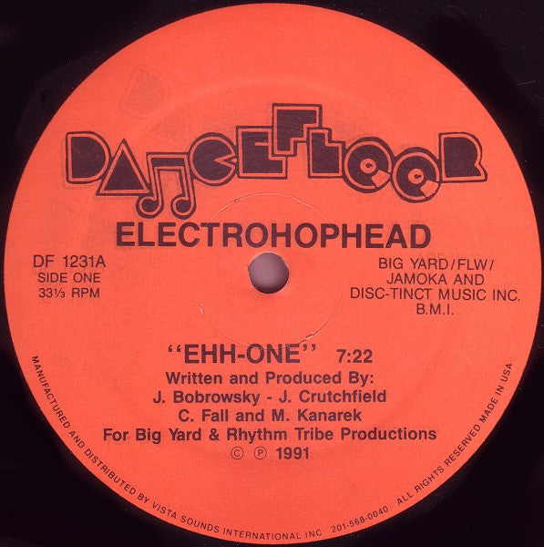 Electrohophead : Ehh-One / 3rd And 3rd (12")
