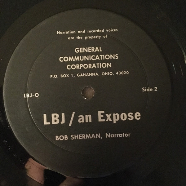 Bob Sherman (5) : LBJ / An Exposé (LP, Album)