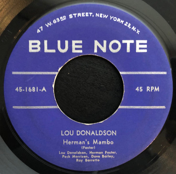 Lou Donaldson : Herman's Mambo / Grits And Gravy (7", Single, Mono)