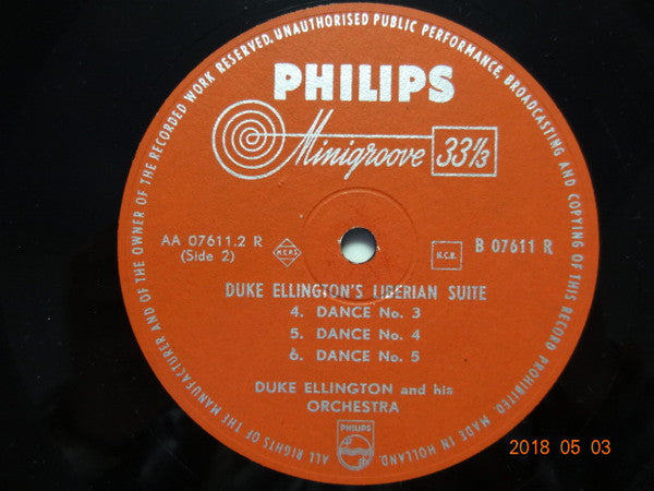 Duke Ellington And His Orchestra : Liberian Suite (10", Album)