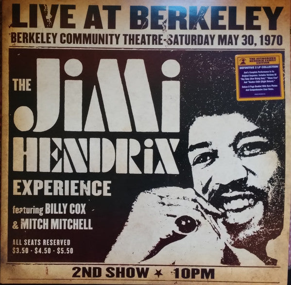 The Jimi Hendrix Experience : Live At Berkeley (2xLP, Album, RE, RP)