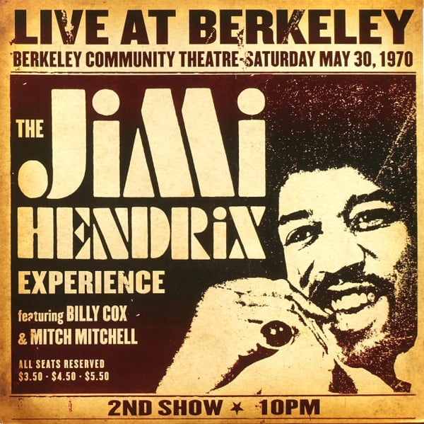 The Jimi Hendrix Experience : Live At Berkeley (2xLP, Album, RE, RP)