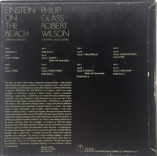 Philip Glass / Robert Wilson (2) : Einstein On The Beach (4xLP, Album + Box)