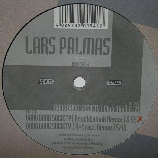 Lars Palmas : Gang Bang Society (12")
