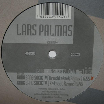 Lars Palmas : Gang Bang Society (12")