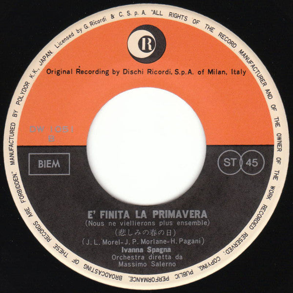 Ivanna Spagna* : Mamy Blue (7", Single)