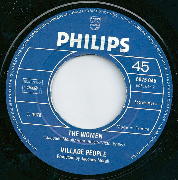 Village People : Y.M.C.A./ The Women (7", Single)