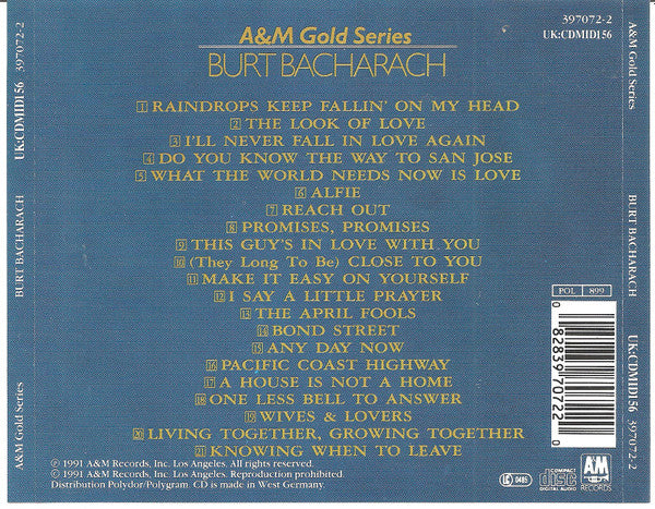 Burt Bacharach : Burt Bacharach (CD, Comp)