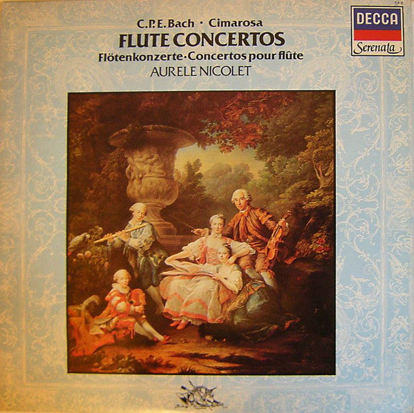 Carl Philipp Emanuel Bach ~ Domenico Cimarosa, Aurèle Nicolet : Flute Concertos - Flötenkonzerte - Concertos Pour Flûte (LP, Album)