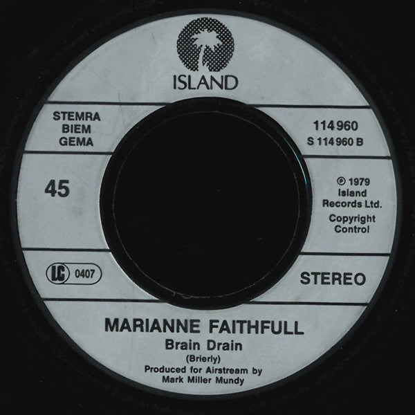 Marianne Faithfull : The Ballad Of Lucy Jordan (7", Single, RE)