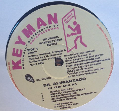 Dr. Alimantado : In The Mix Part 3  (LP)