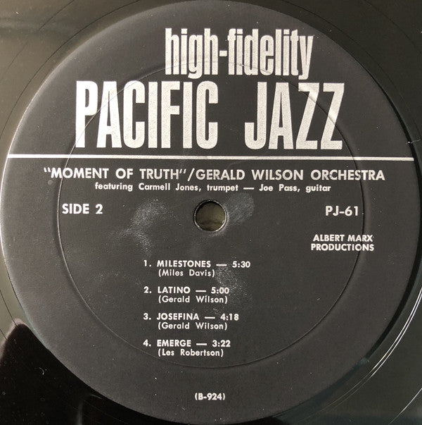 Gerald Wilson Orchestra : Moment Of Truth (LP, Album)