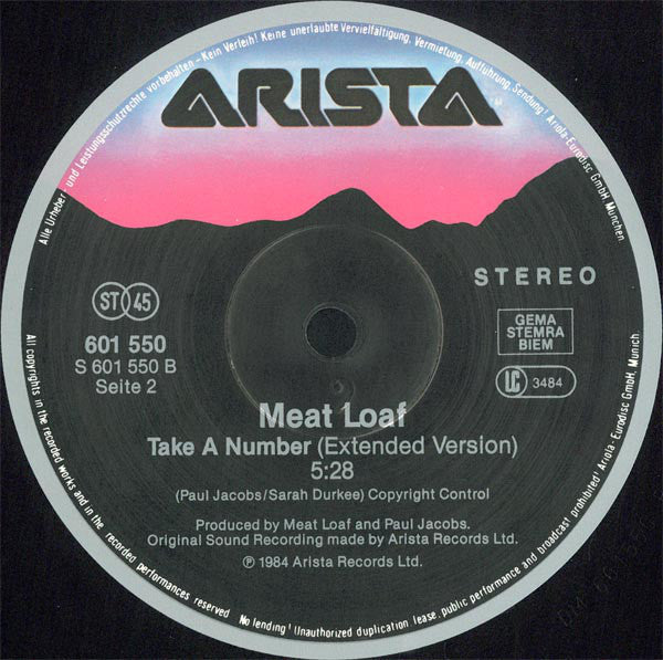 Meat Loaf : Modern Girl (12", Maxi, Gat)